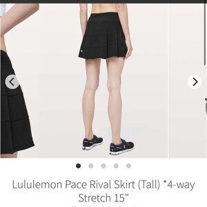 Lululemon Athletica Black Skirt